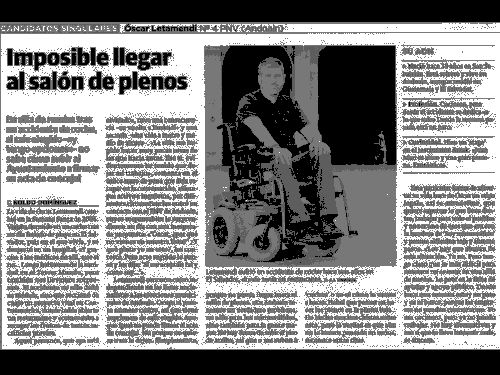 RODANDO SOBRE ESCALERAS: Sal�n De Plenos Inaccesible